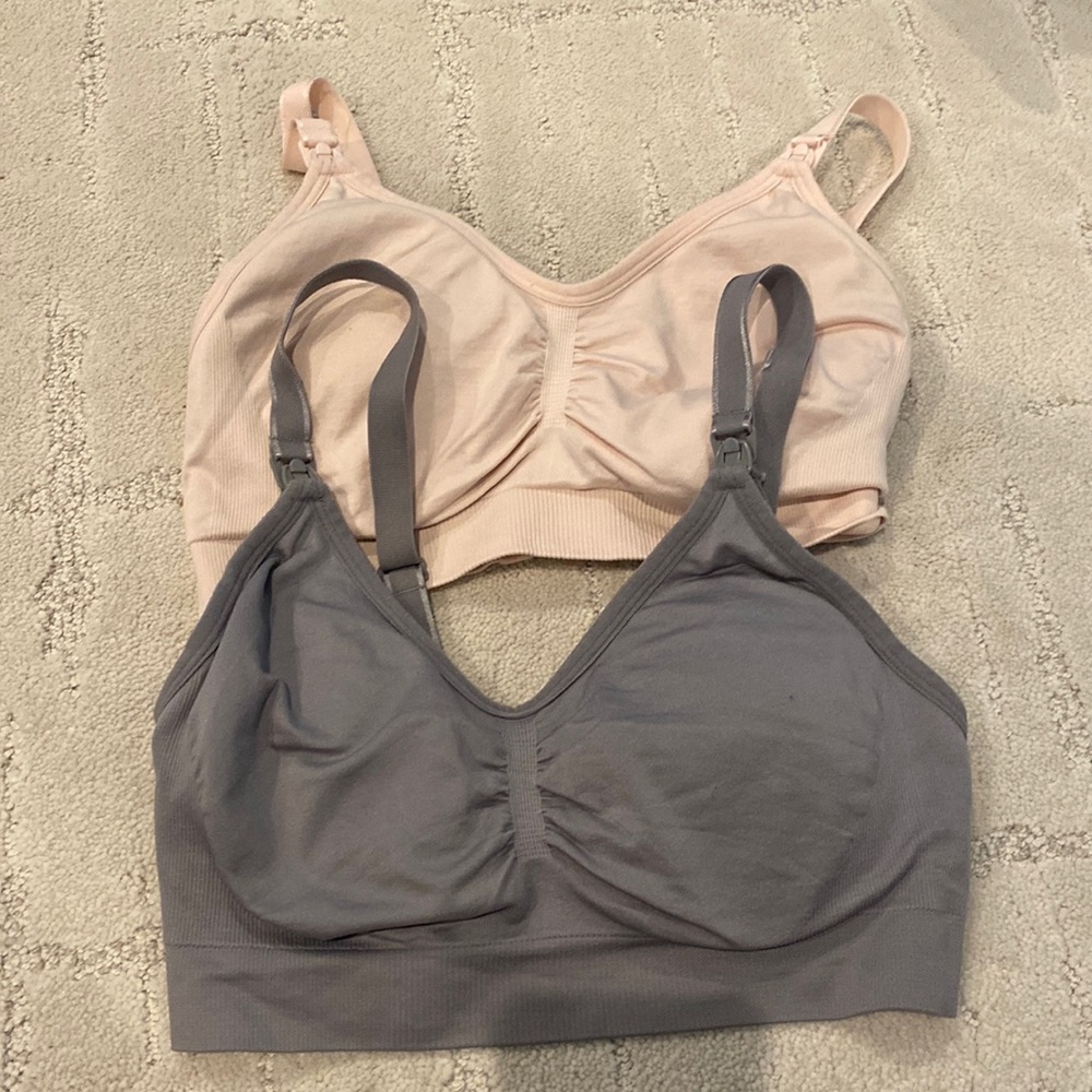 2 Motherhood Maternity Nursing Bras - Small